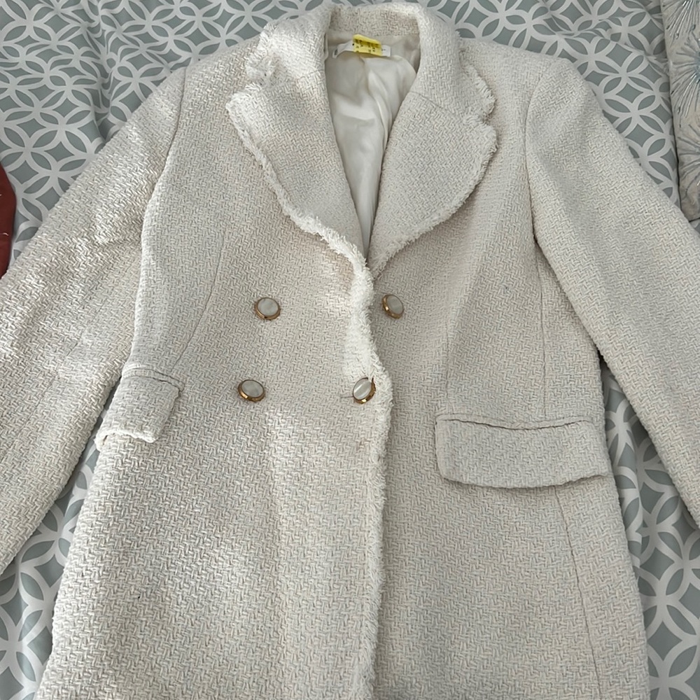 Mango cream blazer